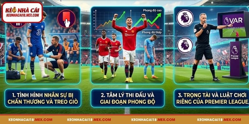 3 yếu tố chi phối tỷ lệ kèo Ngoại Hạng Anh