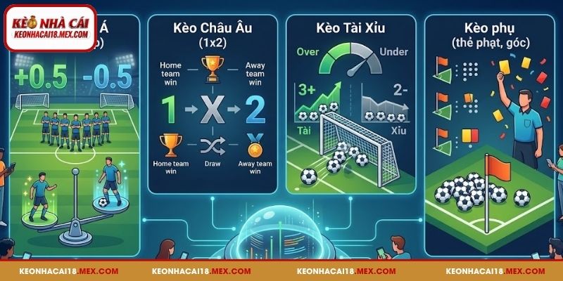 Các loại kèo cược được yêu thích tại DEBET