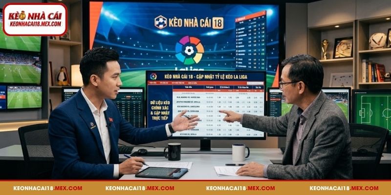 Cập nhật tỷ lệ kèo La Liga tại Kèo Nhà Cái 18 chính xác
