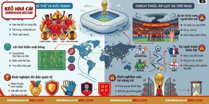Cơ hội, thách thức đội tuyển Tây Ban Nha tại World Cup 2026