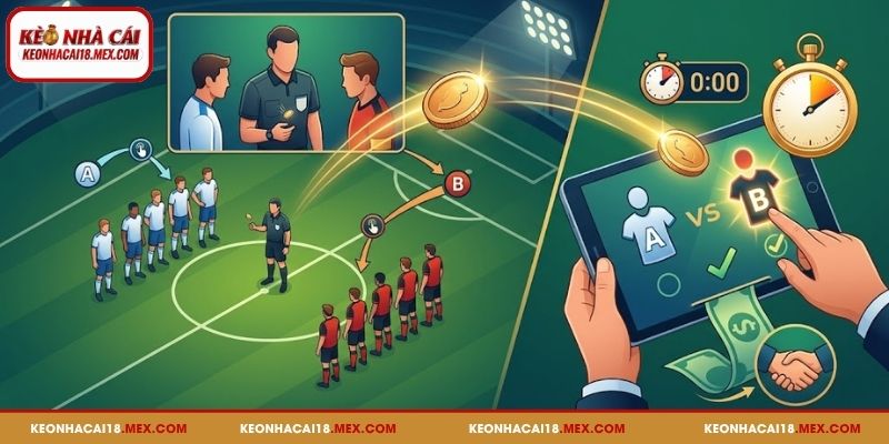 Kèo giao bóng là cược vào quyền giao bóng khai cuộc