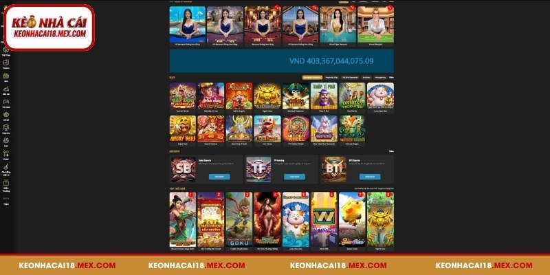 Khám phá các sảnh game được yêu thích nhất tại W88