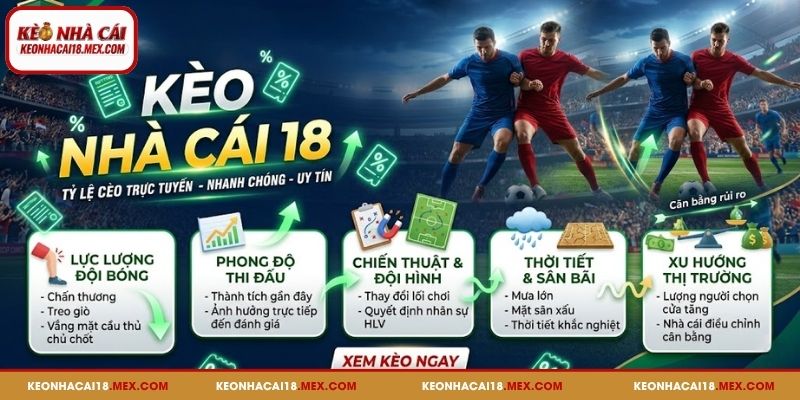 Nguyên nhân khiến tỷ lệ kèo tại Kèo Nhà Cái 18 thay đổi