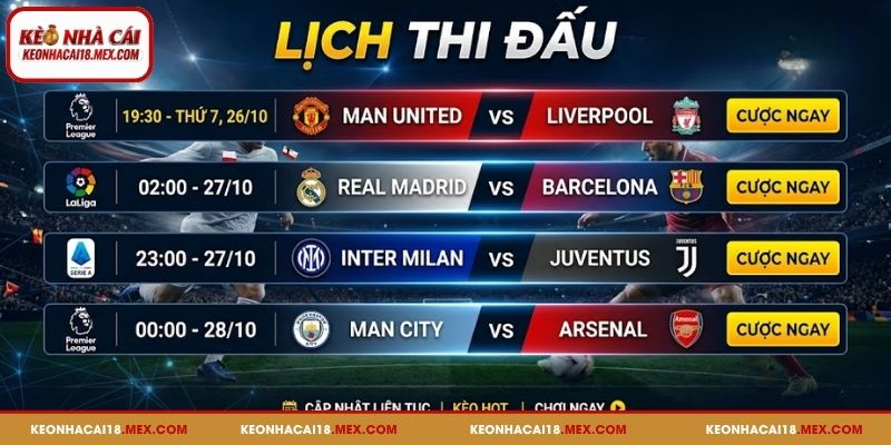Tổng quan về lịch thi đấu