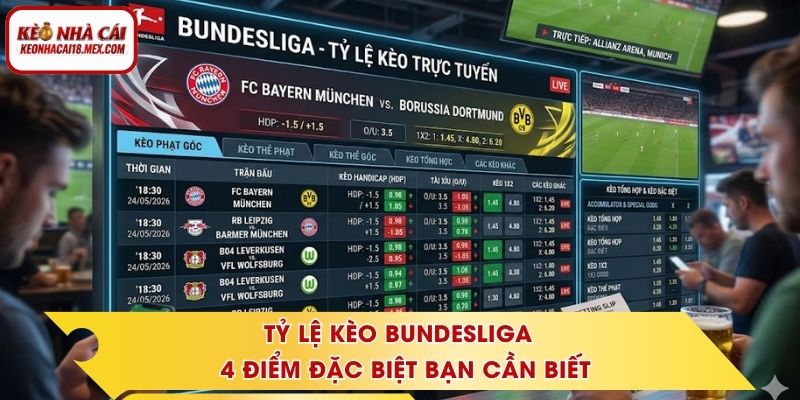 Tỷ Lệ Kèo Bundesliga - 4 Điểm Đặc Biệt Bạn Cần Biết