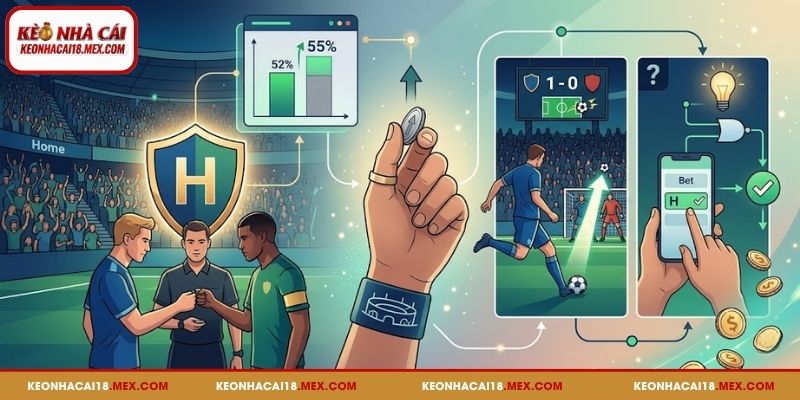 Ưu tiên chọn đội chủ nhà khi phân tích kèo giao bóng